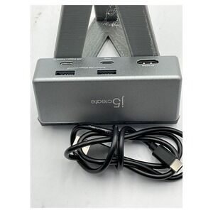 J5 Create Laptop Docking Station Model JTS327‎ USB-C 4K HDMI New